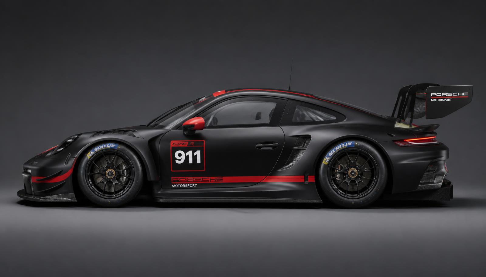 Porsche 911 GT3 R race car, number #90